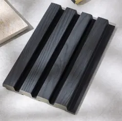 Provbit Ribbpanel för Badrum Ek Charcoal