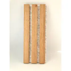 Ribbvägg Premium Ek Grå Filt 240 cm