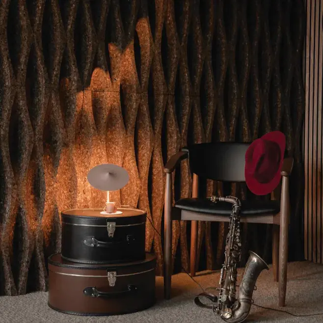 Korkvägg Wave L1 100x50 cm