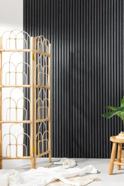 Ribbpanel för Badrum Ek Charcoal 240cm