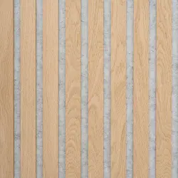 Ribbvägg Premium Ek Grå Filt 300 cm