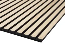 Akustikpanel Nordeco Ek, svart mdf