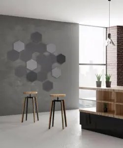 Hexagon 15cm Snow White